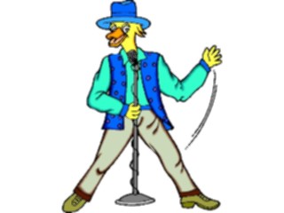 Sticker Custom Preview Image #092384 Music Musicians Singer Duck