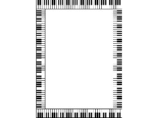 Sticker Custom Preview Image #092546 Music Titles Frames Piano Frame