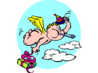 Sticker Custom Preview Image #092640 Occasions Birthdays Birthday Cherub