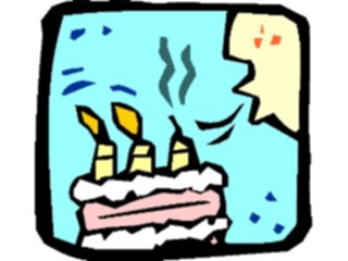 Sticker Custom Preview Image #092666 Occasions Birthdays Blowing Out Candles01