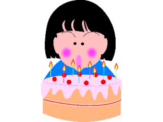 Sticker Custom Preview Image #092668 Occasions Birthdays Blowing Out Candles03