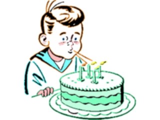Sticker Custom Preview Image #092669 Occasions Birthdays Blowing Out Candles04