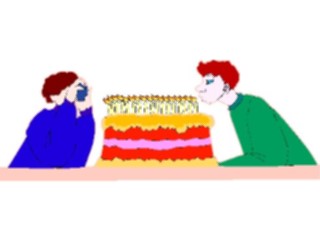 Sticker Custom Preview Image #092675 Occasions Birthdays Blowingout Candles10