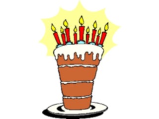 Sticker Custom Preview Image #092690 Occasions Birthdays Cake08