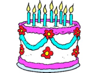 Sticker Custom Preview Image #092698 Occasions Birthdays Cake16