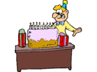 Sticker Custom Preview Image #092730 Occasions Birthdays Cake Gifts
