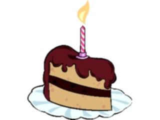 Sticker Custom Preview Image #092738 Occasions Birthdays Cake Slice2