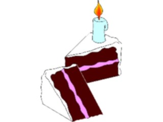 Sticker Custom Preview Image #092744 Occasions Birthdays Cake Slices