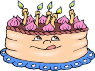 Sticker Custom Preview Image #092745 Occasions Birthdays Cake Smiling