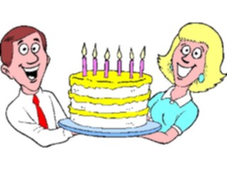 Sticker Custom Preview Image #092746 Occasions Birthdays Cake Surprise