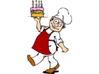 Sticker Custom Preview Image #092751 Occasions Birthdays Chefwith Cake