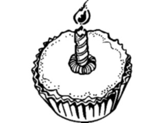 Sticker Custom Preview Image #092753 Occasions Birthdays Cupcake2