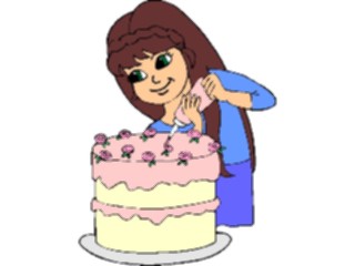 Sticker Custom Preview Image #092754 Occasions Birthdays Decorating Cake1