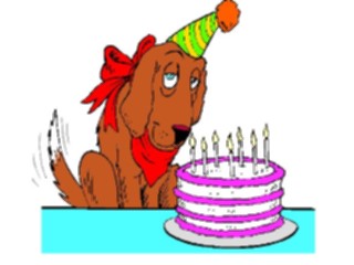 Sticker Custom Preview Image #092761 Occasions Birthdays Doggie Birthday