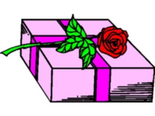 Sticker Custom Preview Image #092786 Occasions Birthdays Gift Rose