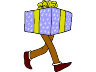 Sticker Custom Preview Image #092787 Occasions Birthdays Gift Walking