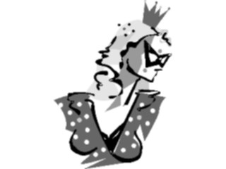 Sticker Custom Preview Image #093262 Occasions Parties Costumed Woman