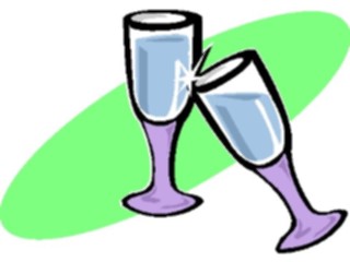 Sticker Custom Preview Image #093298 Occasions Parties Glasses Toasting
