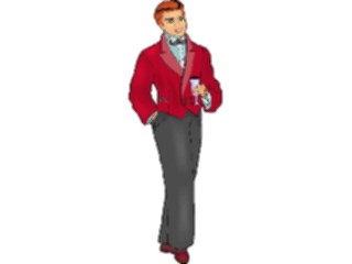 Sticker Custom Preview Image #093312 Occasions Parties Man Enjoying Drink