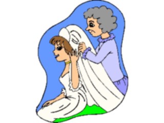 Sticker Custom Preview Image #093625 Occasions Weddings Bride Preparing