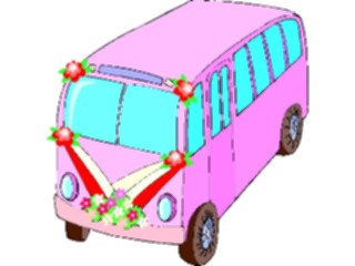 Sticker Custom Preview Image #093631 Occasions Weddings Bus Decorated