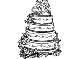 Sticker Custom Preview Image #093633 Occasions Weddings Cake02