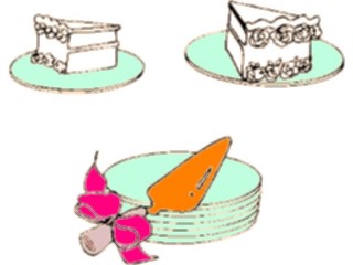 Sticker Custom Preview Image #093646 Occasions Weddings Cake Server