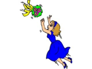 Sticker Custom Preview Image #093651 Occasions Weddings Catching Bouquet