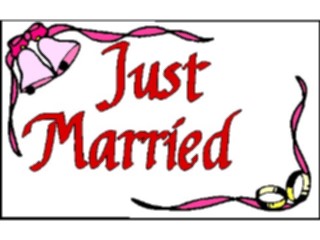 Sticker Custom Preview Image #093762 Occasions Weddings Just Married1