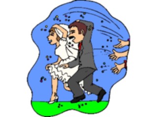 Sticker Custom Preview Image #093852 Occasions Weddings Throwing Rice