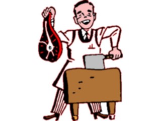 Sticker Custom Preview Image #093957 Occupations Cartoons Butcher1