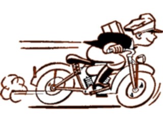 Sticker Custom Preview Image #094020 Occupations Cartoons Delivery Boy