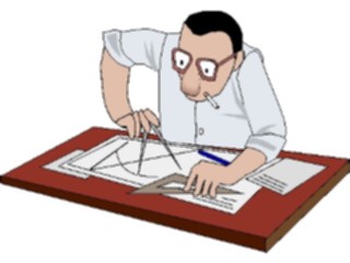 Sticker Custom Preview Image #094073 Occupations Cartoons Graphic Designer