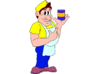 Sticker Custom Preview Image #094074 Occupations Cartoons Grocer1