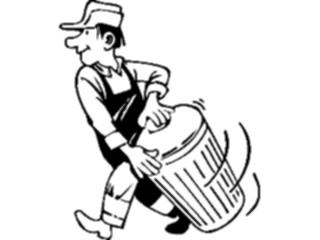 Sticker Custom Preview Image #094099 Occupations Cartoons Janitor01