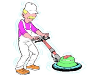 Sticker Custom Preview Image #094106 Occupations Cartoons Janitor08