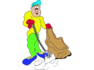 Sticker Custom Preview Image #094109 Occupations Cartoons Janitor11