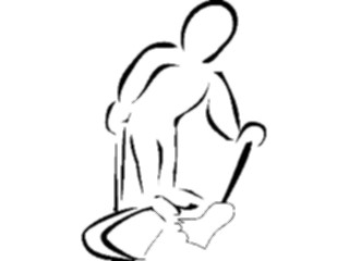 Sticker Custom Preview Image #094110 Occupations Cartoons Janitor12