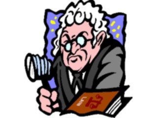 Sticker Custom Preview Image #094132 Occupations Cartoons Judge2