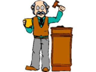 Sticker Custom Preview Image #094133 Occupations Cartoons Judge3