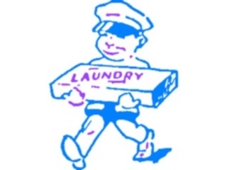 Sticker Custom Preview Image #094137 Occupations Cartoons Laundry Service