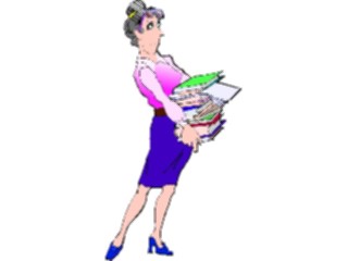 Sticker Custom Preview Image #094139 Occupations Cartoons Librarian