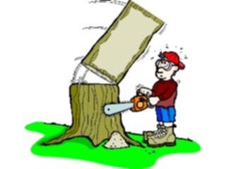 Sticker Custom Preview Image #094143 Occupations Cartoons Lumberjack1