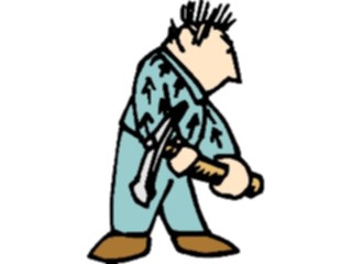 Sticker Custom Preview Image #094144 Occupations Cartoons Lumberjack2