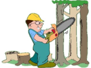 Sticker Custom Preview Image #094145 Occupations Cartoons Lumberjack3