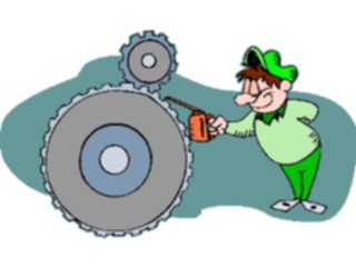 Sticker Custom Preview Image #094149 Occupations Cartoons Machinery Operator