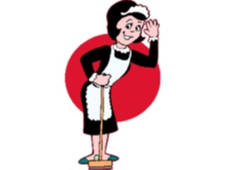 Sticker Custom Preview Image #094152 Occupations Cartoons Maid3