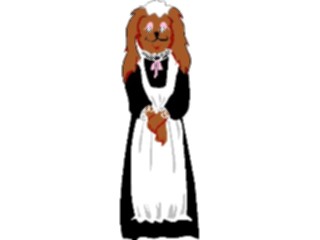 Sticker Custom Preview Image #094153 Occupations Cartoons Maid Dog