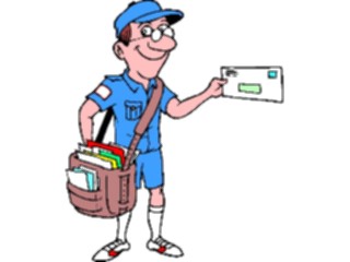 Sticker Custom Preview Image #094156 Occupations Cartoons Mail Carrier2