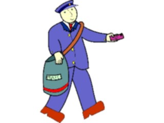 Sticker Custom Preview Image #094158 Occupations Cartoons Mail Carrier4